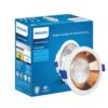 PHILIPS 18 Watt Rose Gold Reflector LED Ceiling COB Round Spot Light with Focused Beam | Cut Out: 138mm | Cool Day Light, Pack of 1 (Deco Bright)