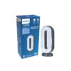 Philips 6W Rover Mini Rechargeable LED Emergency Light | 450 Lumens | 1500mAh Battery | Type-C Fast Charging | 2 Brightness Modes | Up to 1.5H Backup | Compact & Portable Design | Grey, Pack of 1