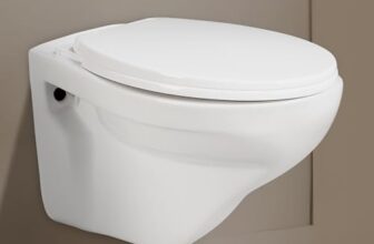 Hindware Classik Wall Hung Western Commode for Bathroom | Made of Ceramic | P-230 Trap | Soft Close Feature | Star White | Oval Shape | Wall Mount Ewc | 10-Year Manufacturer Warranty