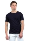 Dollar Pack of 1 Cotton Solid Men Tshirt Navy