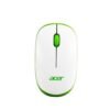 acer Flow Wireless Mouse | 1600 DPI Optical Sensor | 2.4GHz Wireless with USB Nano Receiver | Ergonomic Lightweight Design | Smooth Tracking for Laptop, PC & Mac – White/Green