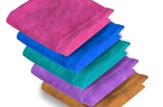 ELEGANT WEAVERS Bath Towel | Face Towels Set of 5 | 200 GSM | Ultra Soft, Absorbent, & Quick Dry Towels for Facewash, Gym, Travel | Suitable for Sensitive/Acne Prone Skin | Microfiber Towel for Face