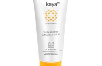 Kaya Clinic Youth Protect Sunscreen for dry skin SPF 50 | UVA & UVB Protection | Lightweight | Non Sticky Sunscreen | For all Skin Types, 50ml