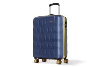 Aristocrat Comet Cabin Polycarbonate Hard Case 8-Wheel Trolley Bag, Blue
