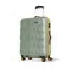 Aristocrat Comet Large Polycarbonate Hard Case 8-Wheel Trolley Bag, Green