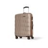 Aristocrat Comet Medium Polycarbonate Case 8-Wheel Trolley Bag, Champagne