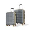 Aristocrat Comet Set of 2 (Cabin+Medium) Hard Case Trolley Bags, Grey