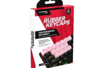 HyperX Rubber Keycaps – Gaming Accessory Kit, 19 Keys, English (US) Layout, Pink – 519U0AA#ABA