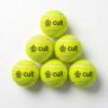 CULT Tennis Cricket Balls Green – Pack of 6 Practice & Training Balls for Men, Women & Kids Durable Rubber Core, Soft Felt Cover, High Bounce, All-Court Use