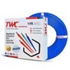 TWC Advance Blue 0.75 SQMM 45 METER | Copper Wire | HRFR (Heat Resistant Flame Retardant) Lead-Free Cable | Low Smoke Halogen-Free Wire for Home & Industrial Electrical Wiring