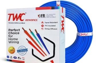 TWC Advance Blue 0.75 SQMM 45 METER | Copper Wire | HRFR (Heat Resistant Flame Retardant) Lead-Free Cable | Low Smoke Halogen-Free Wire for Home & Industrial Electrical Wiring