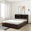 Mamta Decoration Engineered Wood Canes Queen Bed with Box Storage Wooden Bed for Bedroom Living Room Home (Wenge Finish)