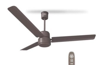 Havells REO BLDC 1200MM 5 Star Rated Ceiling Fan| Air Flow: 220 CMM| Speed: 350 RPM|Watt: 33W| Reverse Rotation Mode| Timer Setting| 2 Year Door Step Warranty By Manufacturer (Unnovate, Stone Grey)