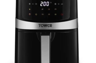Tower Air Fryer 4.5L Digital 1600W 10 Presets 50-200C Timer Black