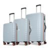 Aristocrat Altitude Set of 3 (Cabin+Medium+Large) Trolley Bags, Surf Spray