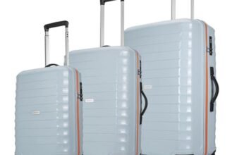 Aristocrat Altitude Set of 3 (Cabin+Medium+Large) Trolley Bags, Surf Spray