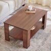 Home Centre | Clary NXT Coffee Table | Center Table for Living Room | Engineered Wood | Brown | 1 Year Warranty