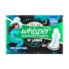 Whisper Bindazzz Nights 30 XXL+ Sanitary Pads, Upto 0% Leaks All Night Long, For Very Heavy Flow, Nearly 60% Longer with Wider Back, Active odor lock so you feel fresh, Disposable Wrapper