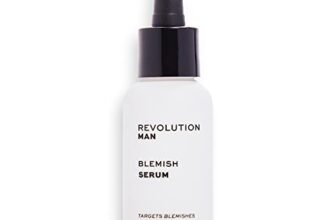 Revolution Man Blemish Serum Face Exfoliator & Cleanser, Deeply Cleanses For A Clearer Complexion, Vegan & Cruelty-Free
