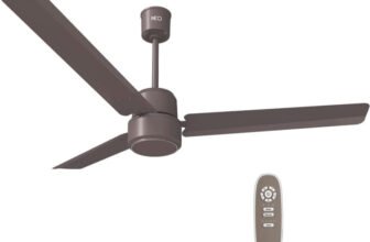 Reo by Havells Unnovate|Remote Controlled|Reverse Rotation Mode| Timer Setting| Low Noise with 2 Year Warranty BLDC Motor 1200 mm Ceiling Fan(5 Star | Cocoa Brown | Pack of 1)