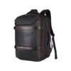 Gear Turbo 4 19″/40L Large Water Resistant Anti Theft Laptop Backpack with Raincover | Casual Backpack | Daypack | Travel Backpack | College Bag For Men/Women (Brown – Black)