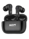 KDM W3 JiyoPods Bluetooth 6.0 Wireless Earbuds, 28H Total Playtime, Low Power IC, 5H Music & 6H Call Time, Type-C Fast Charging (90 Min), in-Ear Design, Voice Assistant, Black
