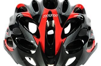 Cockatoo Professional Multi-Colour Cycling Helmet, Skating Helmet (Black:Red, Small)