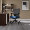 Interio by Godrej Greta Mid Back Black Body Fabric Ergonomic Chair (Royal Blue)
