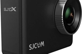 SJCAM SJ10X Optical 12 MP 4K24fps | 5.91 cm (2.33″) UHD IPS Touch Display Action Camera | 10M Waterproof Body | Gyro Stabilization | Mono (1 Internal Microphone) | VLOGING, Black