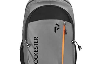 Pockester 35L Water Resistant Large Laptop/Office/College/School/Travel Casual Design Unisex Backpack (Fits up 15.6 inch laptops) (Grey)