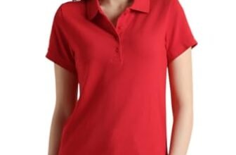 Van Heusen Women’s Cotton Solid Regular Fit T-Shirt (Vwcturgf316299_Red, XS)
