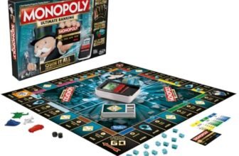 Monopoly Ultimate Banking Edition Board Game, Includes Electronic Banking Unit, Fun Christmas Board Game for Families and Kids, Strategy Game for Kids Ages 8+, Best Birthday Gift