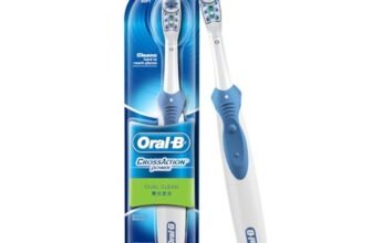 Oral B Cross Action AA Battery Electric Toothbrush for Adults, 90 Day Battery, 2 Year Warranty by Oral-B, IPX7 Water Resistant, Soft Crisscross Bristles (Blue, 1)