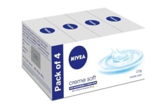 NIVEA Creme Soft Soap with Natural Almond Oil, Moisturizing Beauty Bath Soap & Cream Soap for Hands & Body, Rich Creamy Lather for Soft, Smooth & Healthy Skin, Gentle Daily Cleansing, Pack of 4 x 125 g