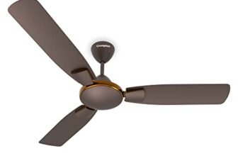 Crompton Highspeed Toro 1200 mm Designer Ceiling Fan | BEE Star Rated Energy Efficient | Anti-Dust | Active Power Technology | Upto 50% Less Heating | 2 Year Manufacturer Warranty | Magic Brown