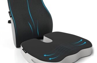 Lifelong Backrest & Seat Cushion Combo for Pain Relief | High-Density Orthopedic Memory Foam Support for Back, Coccyx & Sciatica | Improves Posture & Comfort During Long Sitting Hours at Home & Work