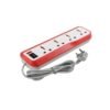 Havells EcoStar 4+1 Extension Board | Overload, Over Current & Over Voltage Protection | 2 Mtr Copper Wire | ISI Certified Wire & Plug | Universal 3 Pin 4 Sockets | LED Indicator | Home & Office Use