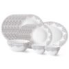 Larah by Borosil Lark Fluted Series Opalware Dinner Set | 21 Pieces for Family of 6 | Microwave & Dishwasher Safe | Bone-Ash Free | Crockery Set for Dining & Gifting | Plates & Bowls | White