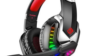 Cosmic Byte G2050 RGB 7.1 Surround Sound USB Gaming Headphone for PS5, PC with Software and Gel Microphone (Red)