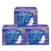 Stayfree Dry Max All Night Sanitary Pads – 42 Pads (Pack of 3 × 14) | Ultra‑Absorbent Overnight Protection | Extra Long | Comfortable Fit | Leak‑Lock Technology