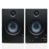 Audio Array Studio Monitors Speaker Pair 3.5″ | 50W RMS with Bluetooth 5.0 | Fiberglass Woofer & 1″ Silk Dome Tweeter, Class-D | TI 3116D2 Amp | TRS, RCA, AUX Inputs, Bass & Treble Control | AM-S2
