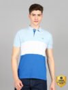 Allen Solly Colorblock Men Polo Neck White T-Shirt