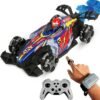 Zivvy Big Drift Racing RC Car – Red | 2.4GHz Rechargeable Drift Car with Palm Remote & 100m Range | Drift Mode, Spray Effect, LED Lights & Music | Best Gift for Boys & Girls 2 3 4 5 6 7 8+ Years
