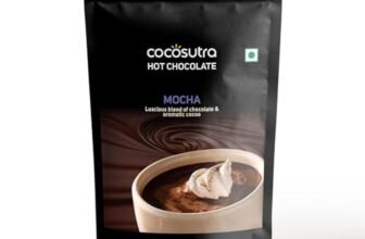 Cocosutra Mocha Drinking Chocolate Mix, 500g | Hot or Cold | Vegan & Gluten Free | No Preservatives | Serves 25 Cups