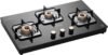 Lifelong HobTop with Toughened Glass Top | High-Efficiency Burners & Anti-Skid Legs Glass Manual Hob(3 Burners)