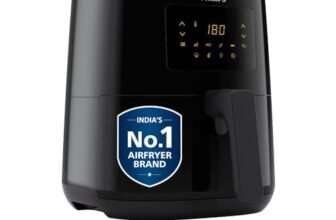 PHILIPS Digital Airfryer HD9252/90 with Touch Panel, 4.1 Litre, Large