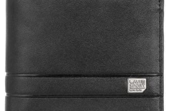 Lavie Sport Attorney Embossed Bi-Fold Wallet for Men|Matte Finish|2 compartments for Currency|Holds Upto 6 Credit/ATM Cards|2 sceret Pockets|Box Packaging for Gifting