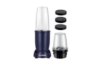 Greenchef Nutri Smash Food Blender| Stainless Steel blades| Anti Slip Base| 400 Watts Power| 2 jars with 3 lids| Warranty 2 Years