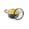 SignoraWare Master Lock BPA Free Plastic Casserole with Glass Lid | Airtight & Leakproof | Microwave Safe | Perfect for Home, Kitchen & Gifting | Ideal for Storing & Serving Hot Meals (1 Ltr |Black)