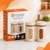 E-COSMOS® 1000 ml Plastic Kitchen Storage Container Pack of 4 – Airtight Oval Container with Clear Window for Snacks, Tea, Coffee & Dry Fruits (Multicolor) (Pack Of 4, 1000, Milliliters)